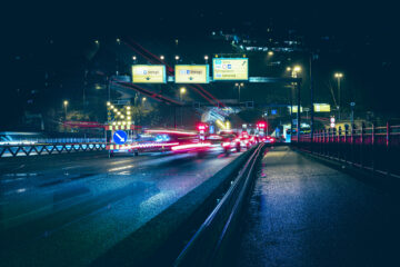Damsgårdstunnelen sett fra Puddefjordsbroen.